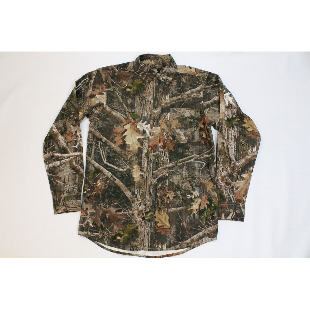 Ridge Hunter Mens TrueTimber Kanati Camo Button Down Shirt Small Long Sleeve